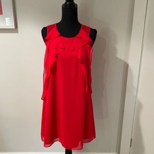 BCBG XS/S red dress, fully lined - beautiful